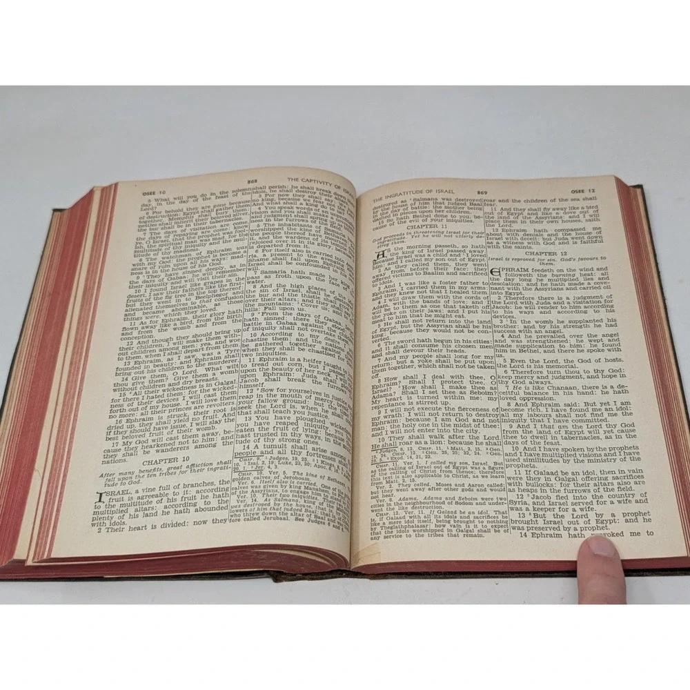 The Holy‎ Bible The Douay Bible House 1941 Hardcover Pope Leo XIII VTG 1940s 40s